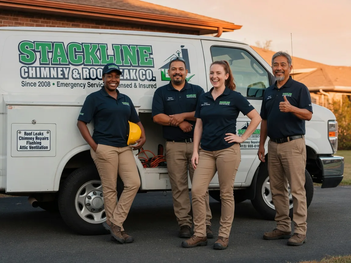 Chimney flashing repair company in Smithville, TX